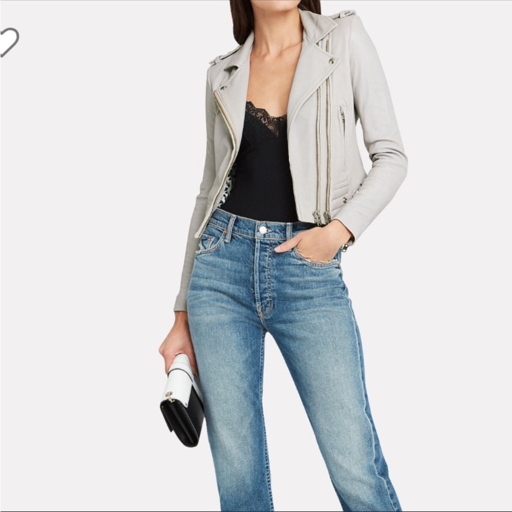 IRO Luiga leather Moto Jacket 36